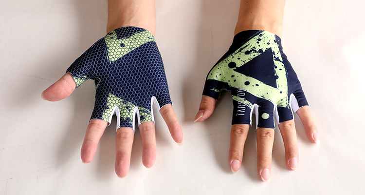 custom logo cycling gloves